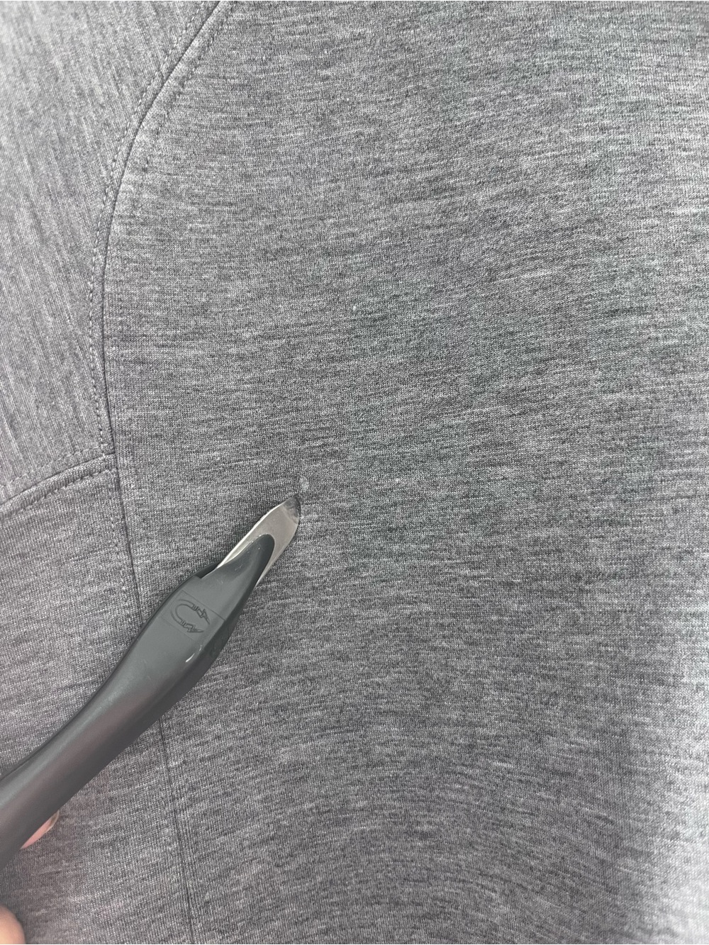 SPANX Light Gray  AirEssentials Half Zip Sweatshirt Large - Picture 12 of 13